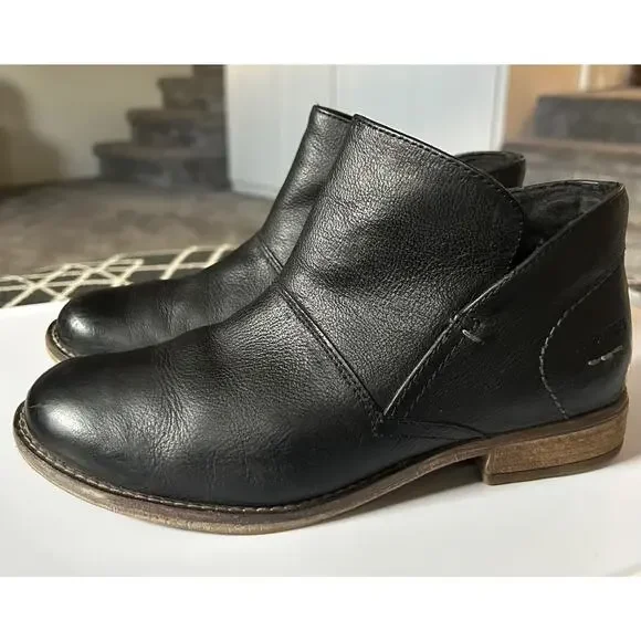 Josef Seibel Sienna 81 Black Leather Ankle Boots Black Leather, EU 38 / US 7–7.5 - Picture 1 of 8